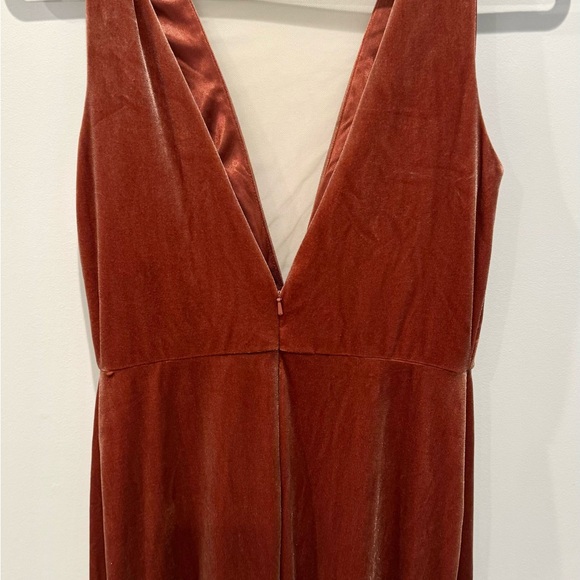 Jenny Yoo Logan Bridesmaid Dress | Velvet Gown - Size 8 - Picture 3 of 6